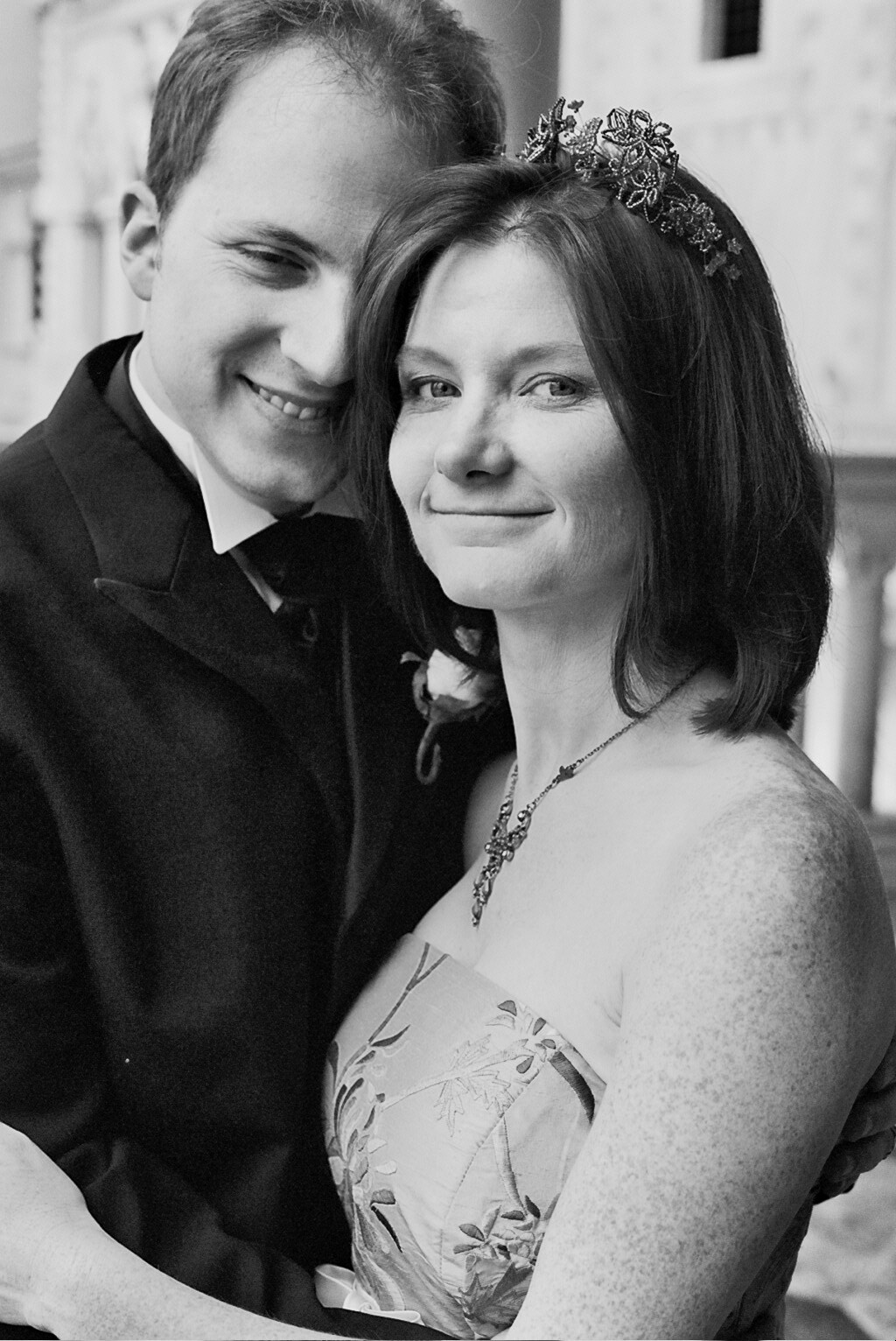 B Wedding Headpiece 1 BW